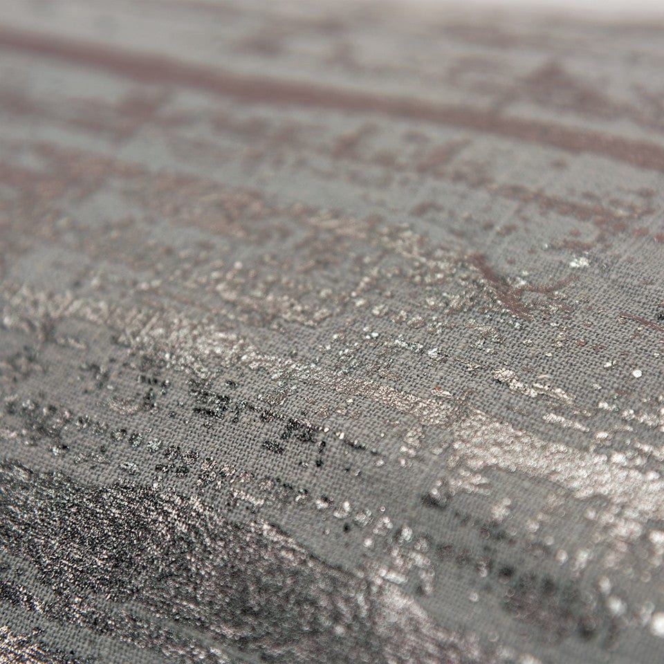 Silver Distressed Brush Stroke Lumbar Pillow - Homeroots