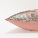 Blush Distressed Brush Stroke Lumbar Pillow - Homeroots