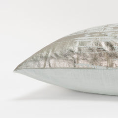 Aqua Distressed Brush Stroke Lumbar Pillow