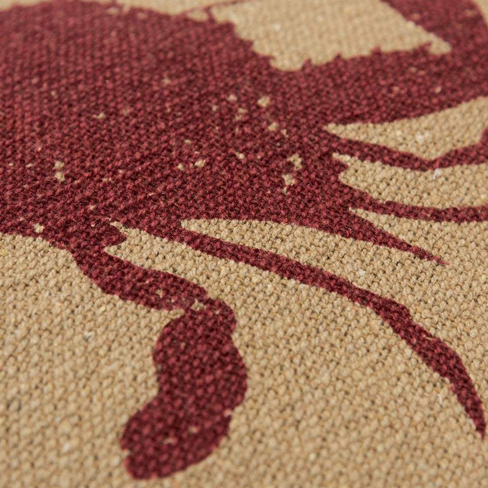 Tan Brown Distressed Crab Throw Pillow - Homeroots - Flyclothing LLC