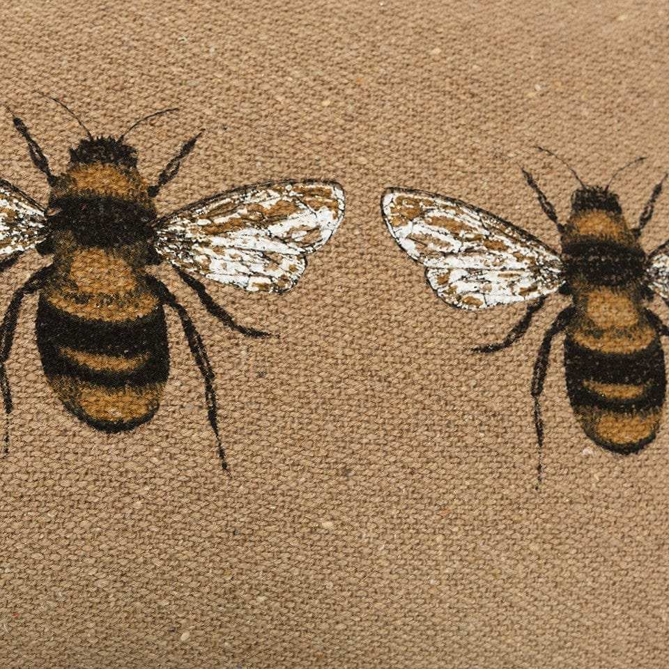 Tan Honeybees Trio Deocrative Lumbar Pillow - Homeroots - Flyclothing LLC