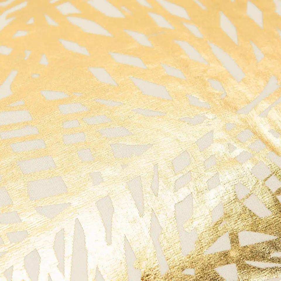 Gold Foil Etched Pattern Lumbar Pillow - Homeroots - Flyclothing LLC