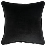 20" Black Cotton Throw Pillow - Homeroots