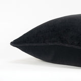 20" Black Cotton Throw Pillow - Homeroots