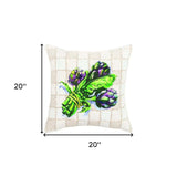 White Green Artichoke Waffled Throw Pillow - Homeroots - Flyclothing LLC