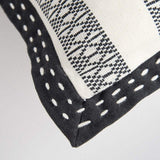 Black Ivory Alternate Striped Throw Pillow - Homeroots - Flyclothing LLC