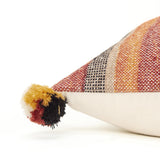Orange Brown Accent Stitched Throw Pillow - Homeroots