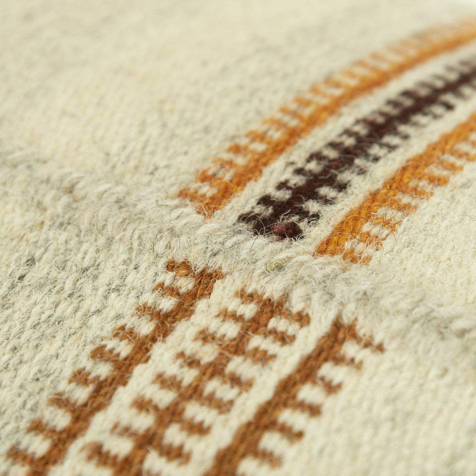 Cream Accent Striped Boho Chic Lumbar Pillow - Homeroots - Flyclothing LLC