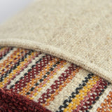 Brown Beige Color Blocked Lumbar Pillow - Homeroots