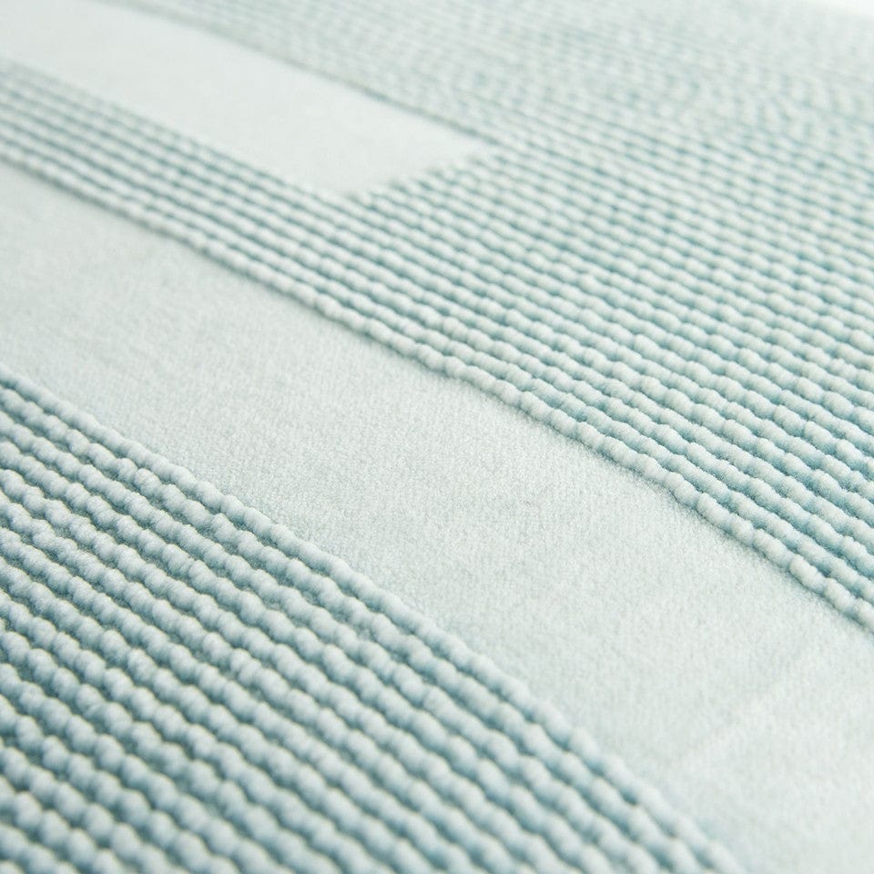 Aqua Blue Dimensional Pattern Play Throw Pillow - Homeroots