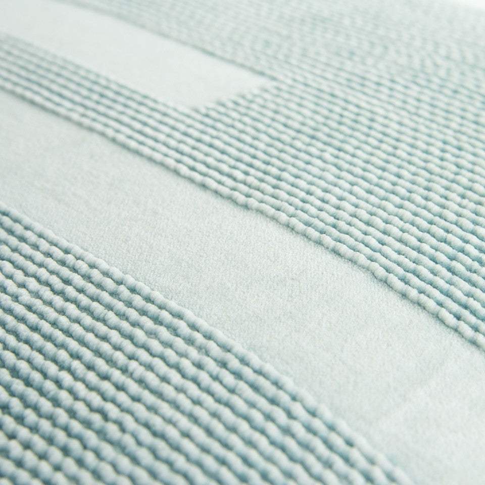 Aqua Blue Dimensional Pattern Play Throw Pillow - Homeroots - Flyclothing LLC