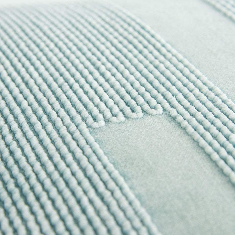 Aqua Blue Dimensional Pattern Play Throw Pillow - Homeroots - Flyclothing LLC