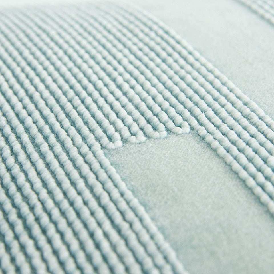 Aqua Blue Dimensional Pattern Play Throw Pillow - Homeroots - Flyclothing LLC