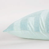 Aqua Blue Dimensional Pattern Play Throw Pillow - Homeroots - Flyclothing LLC