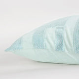 Aqua Blue Dimensional Pattern Play Throw Pillow - Homeroots