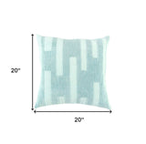 Aqua Blue Dimensional Pattern Play Throw Pillow - Homeroots - Flyclothing LLC