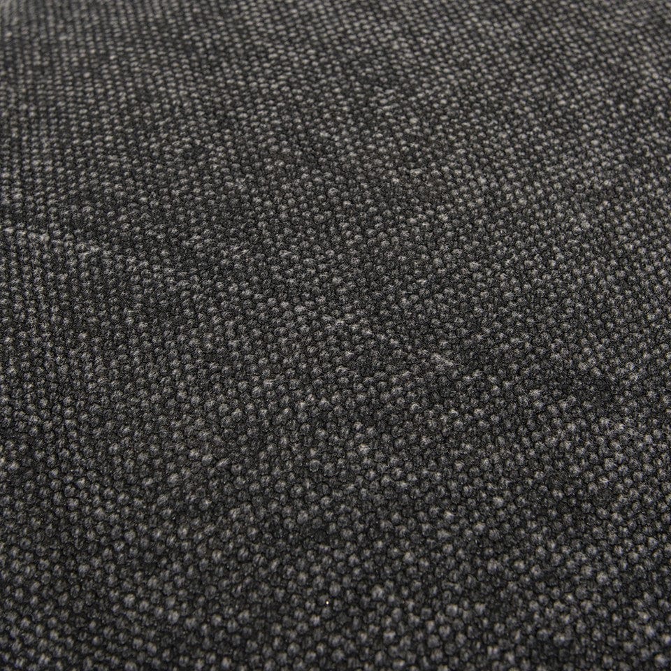 Black Solid Reversible Cotton Velvet Throw Pillow - Homeroots