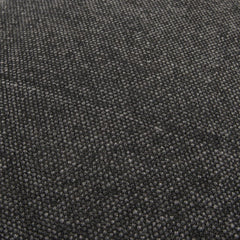 Black Solid Reversible Cotton Velvet Throw Pillow - Homeroots