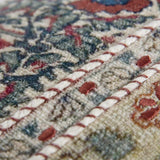 Red Beige Patterned Panel Lumbar Pillow - Homeroots - Flyclothing LLC