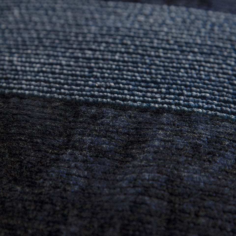 Navy Dimensional Stripe Modern Lumbar Pillow - Homeroots - Flyclothing LLC