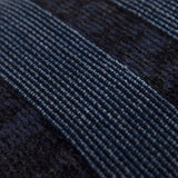 Navy Dimensional Stripe Modern Lumbar Pillow - Homeroots - Flyclothing LLC