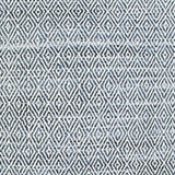 20" Blue and Ivory Herringbone Cotton Throw Pillow With Tassels - Homeroots - Flyclothing LLC