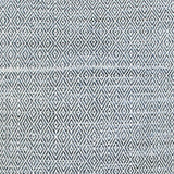 20" Blue and Ivory Herringbone Cotton Throw Pillow With Tassels - Homeroots - Flyclothing LLC