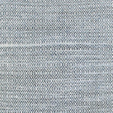 20" Blue and Ivory Herringbone Cotton Throw Pillow With Tassels - Homeroots - Flyclothing LLC