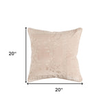 20" Blush Cotton Throw Pillow - Homeroots - Flyclothing LLC