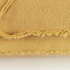 14" X 26" Yellow Botanical Throw Pillow With Embroidery