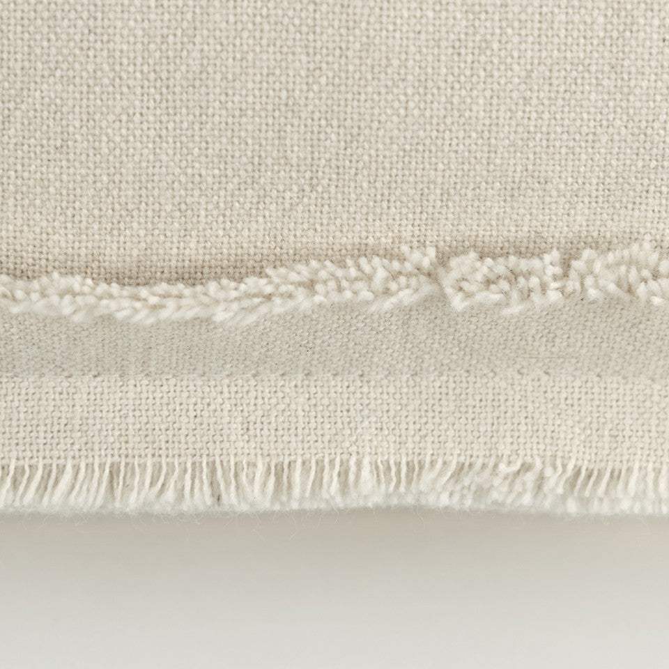 Beige Botanical Pattern Embroidered Lumbar Pillow - Homeroots - Flyclothing LLC