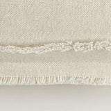 Beige Botanical Pattern Embroidered Lumbar Pillow - Homeroots - Flyclothing LLC
