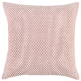 Blush Pink Nubby Textured Modern Throw Pillow - Homeroots
