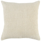 20" Natural Beige Nubby Textured Modern Throw Pillow - Homeroots