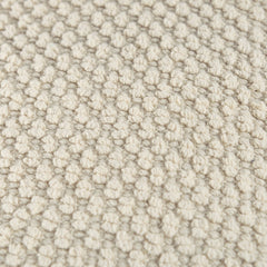 20" Natural Beige Nubby Textured Modern Throw Pillow