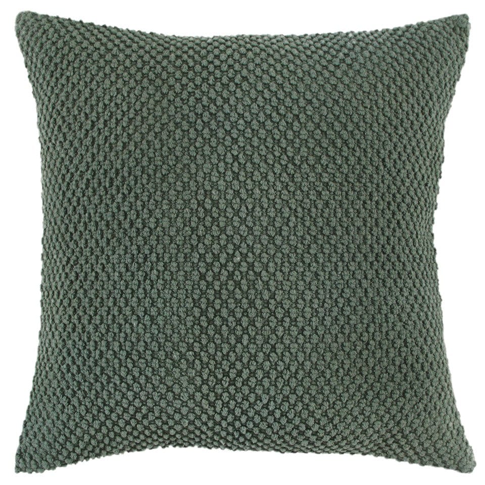 20" Olive Green Cotton Throw Pillow - Homeroots