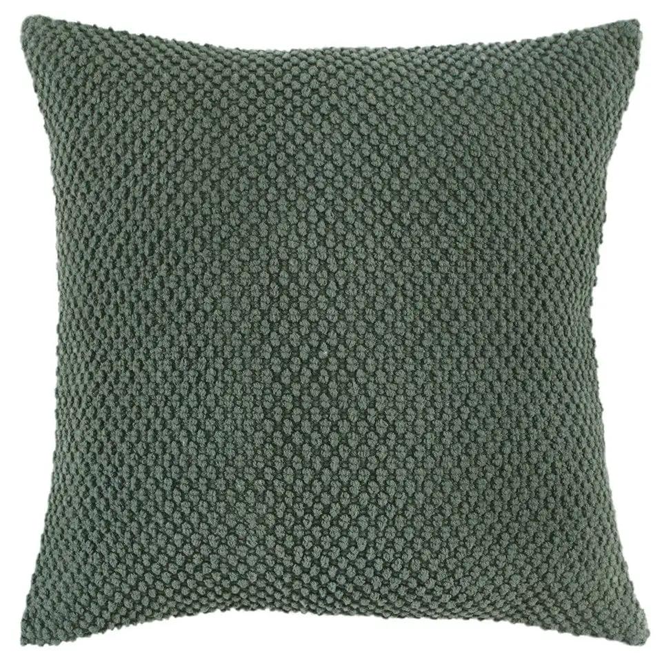 20" Olive Green Cotton Throw Pillow - Homeroots