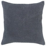 Dark Gray Nubby Textured Modern Throw Pillow - Homeroots