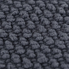 Dark Gray Nubby Textured Modern Throw Pillow