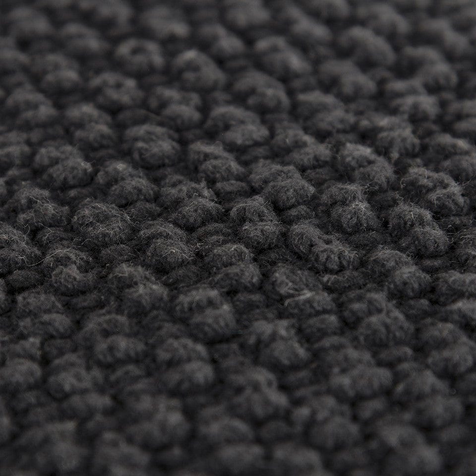 20" Black Nubby Textured Modern Throw Pillow - Homeroots - Flyclothing LLC