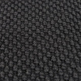 20" Black Nubby Textured Modern Throw Pillow - Homeroots - Flyclothing LLC