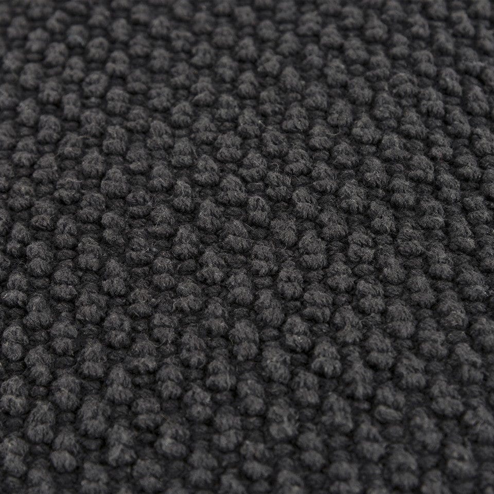 20" Black Nubby Textured Modern Throw Pillow - Homeroots - Flyclothing LLC