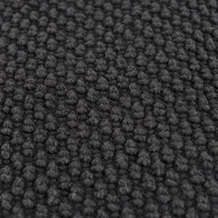 20" Black Nubby Textured Modern Throw Pillow