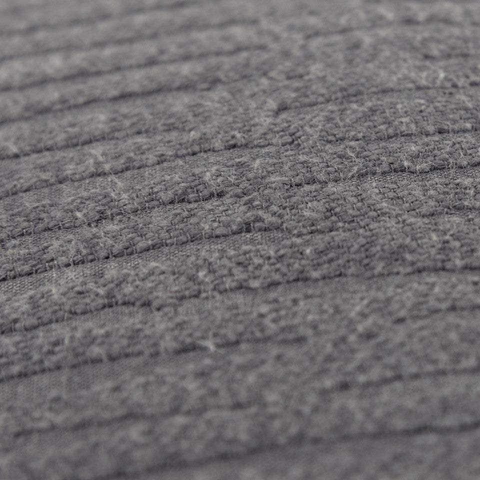 Gray Solid Tonal Abstract Stripe Throw Pillow - Homeroots - Flyclothing LLC