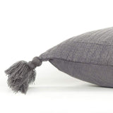 Gray Solid Tonal Abstract Stripe Throw Pillow - Homeroots - Flyclothing LLC