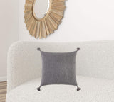 Gray Solid Tonal Abstract Stripe Throw Pillow - Homeroots - Flyclothing LLC