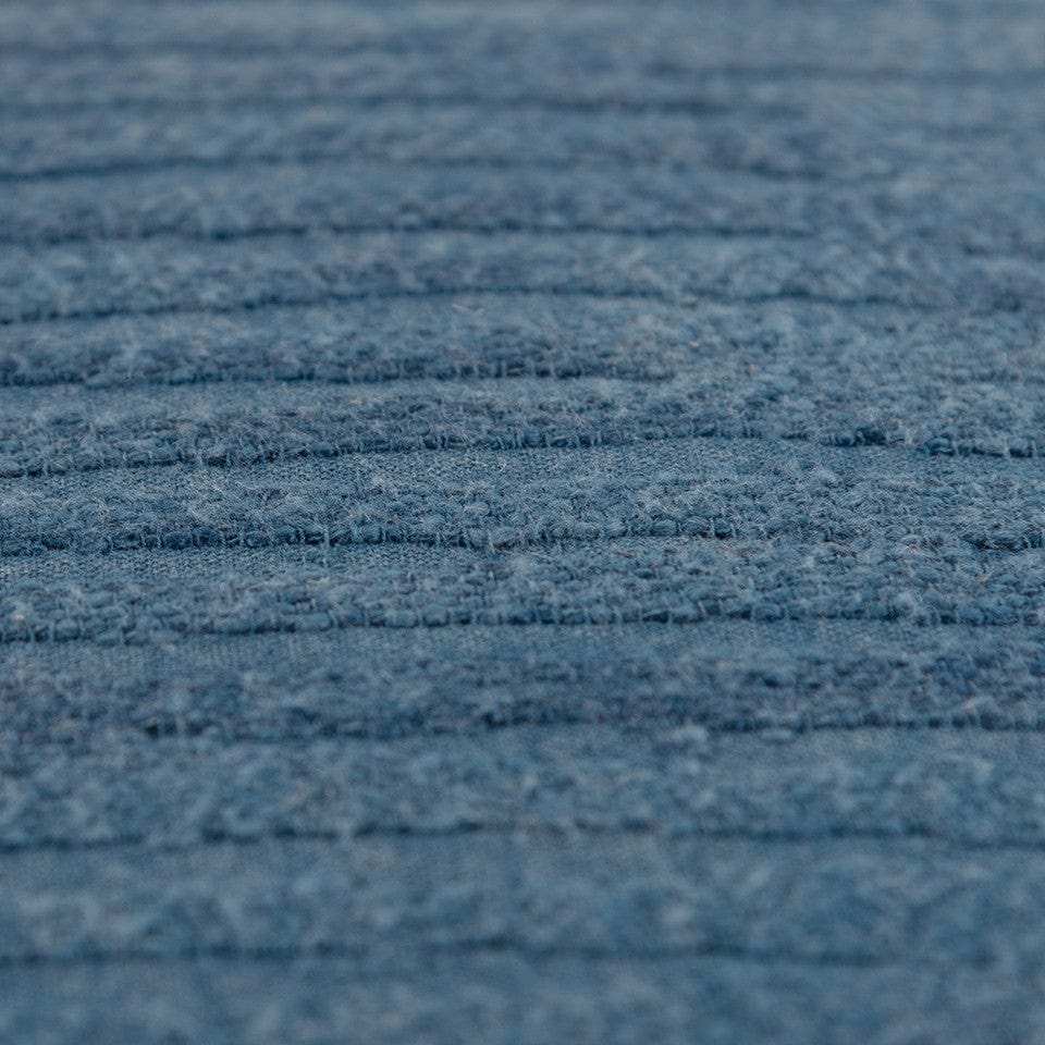 Teal Solid Tonal Abstract Stripe Throw Pillow - Homeroots - Flyclothing LLC