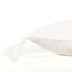 20" White Tonal Abstract Stripe Throw Pillow