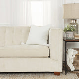 20" White Tonal Abstract Stripe Throw Pillow - Homeroots - Flyclothing LLC