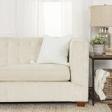 20" White Tonal Abstract Stripe Throw Pillow - Homeroots - Flyclothing LLC